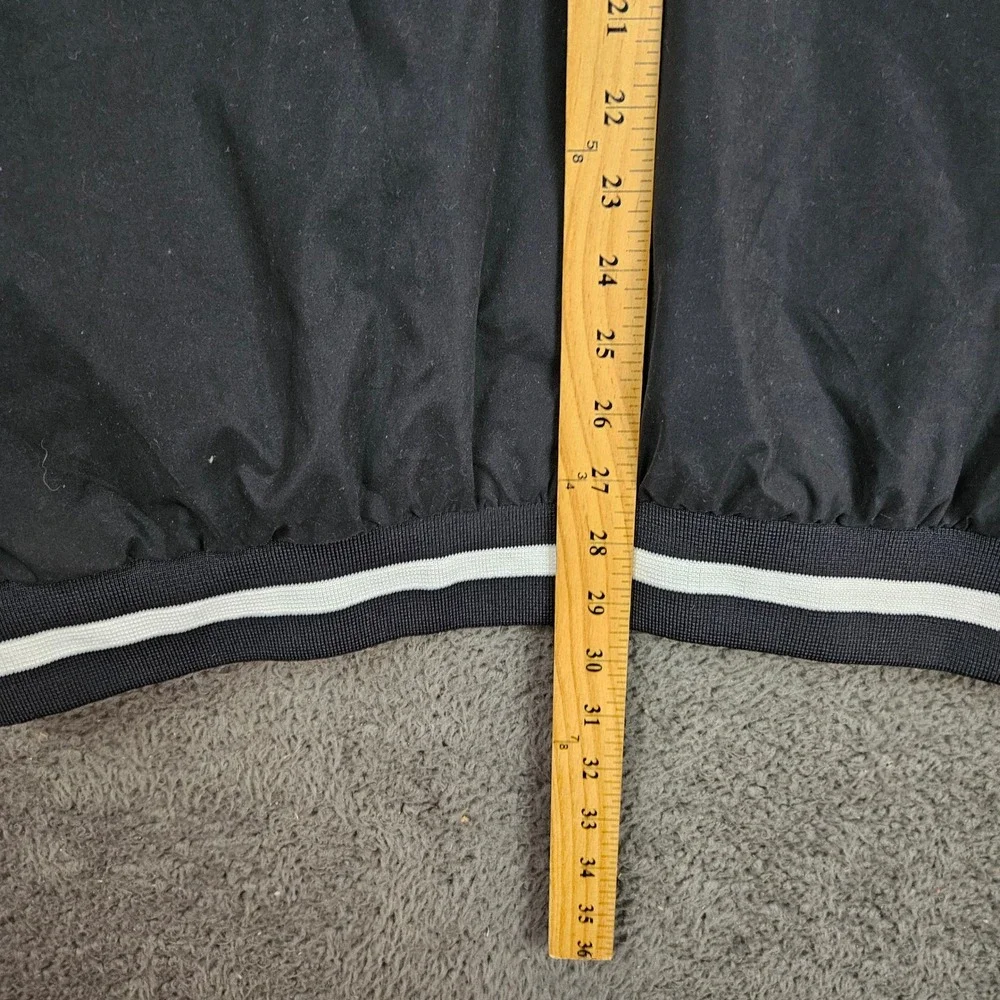 Nike Golf Mens XXL Black White V-Neck Windbreaker Pullover
